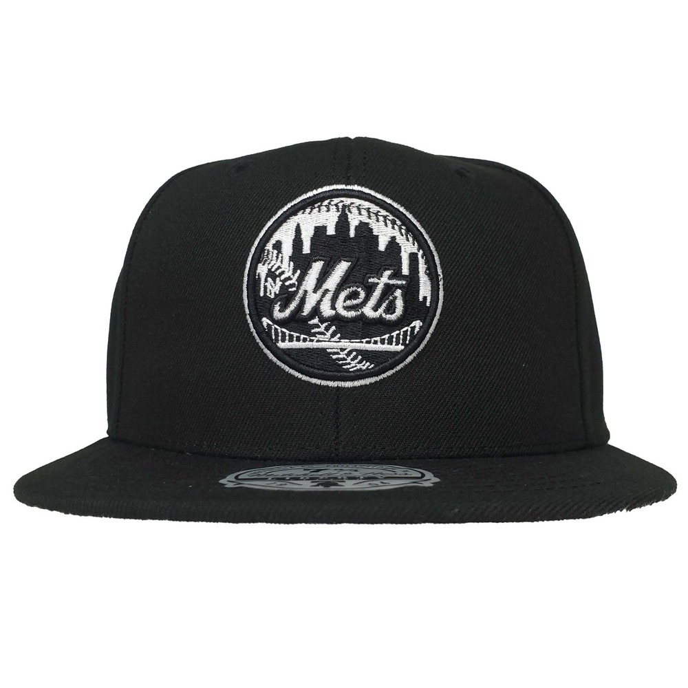 New York Mets Mitchell & Ness MLB Fitted 7 3/4 Flatbill Cap Hat 3D Logo NWT